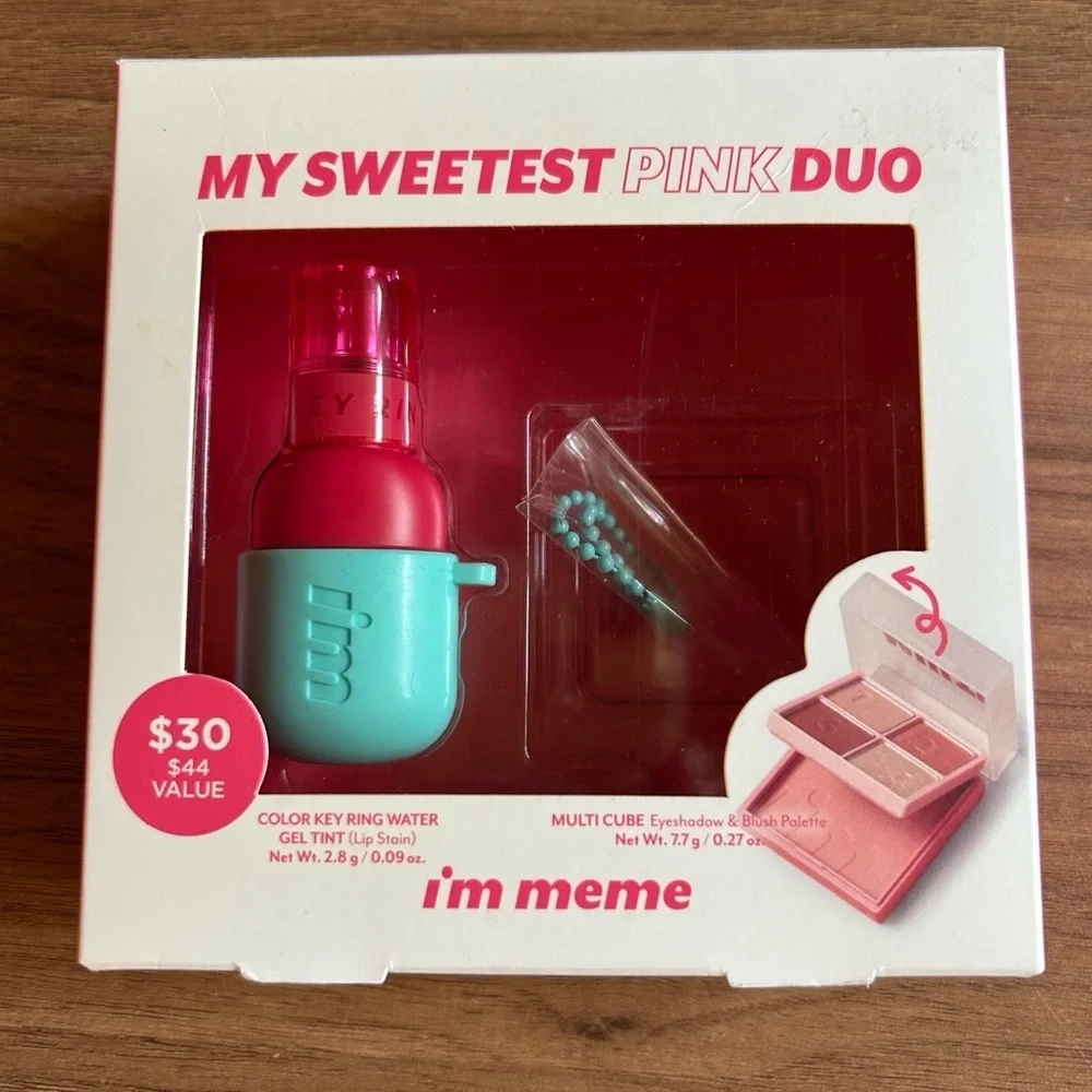 My Cherry 🍒, lip stain, color key ring water gel tint, I’m Meme, NWT